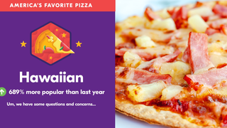 Americans love Hawaiian pizza, and Grubhub has the receipts